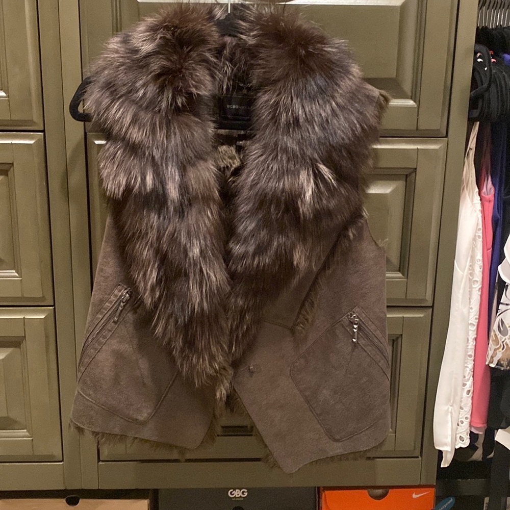 BCBGMaxazaria Fur Vest